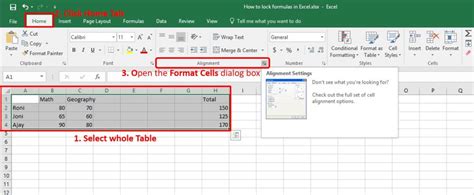 how to lock multiple formulas in excel using