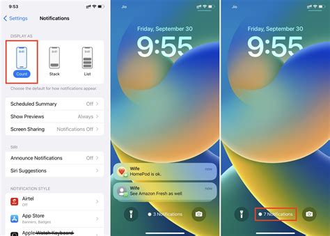 how to lock notifications on lock screen iphone
