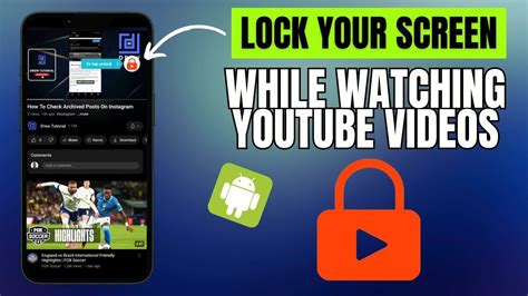 how to lock screen while watching youtube android