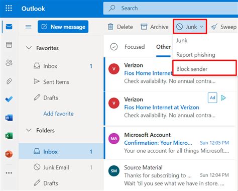 how to lock text in outlook email