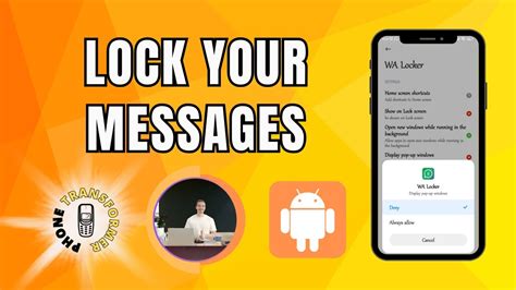 how to lock text messages android
