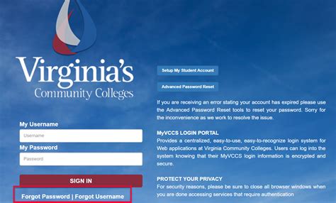 how to log into vccs email