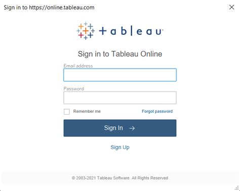 how to login tableau