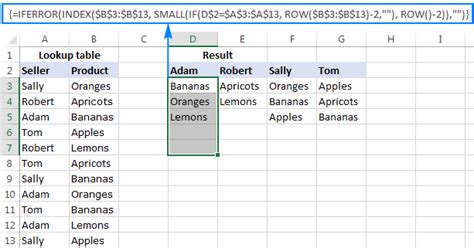 how to lookup multiple column values in excel