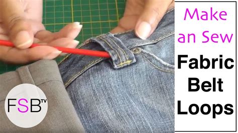How To Loop A Fabric Belt