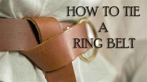 how to loop a ring belt