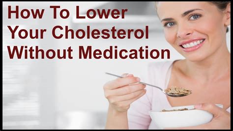 how to lower cholesterol without medication