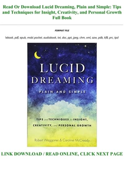 how to lucid dreaming pdf