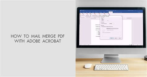 how to mail merge from excel to adobe pdf