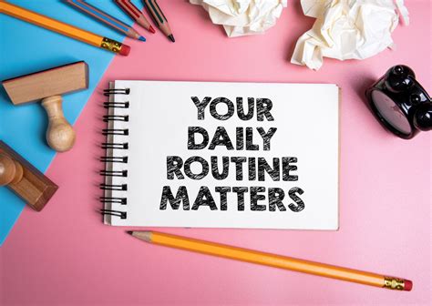 how to maintain a good routine