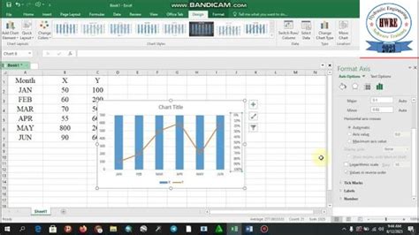 how to make 2 axis chart in excel