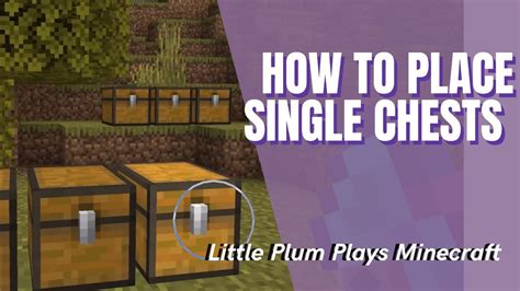 How To Make 2 Single Chests Next To Each Other