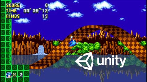 how to make 2d sonic physics in unity