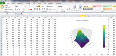 how to make 3d surface plot in excel