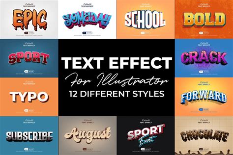 how to make 3d text effect in illustrator