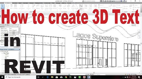 How To Make 3D Text In Revit