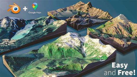 how to make a 3d map in blender