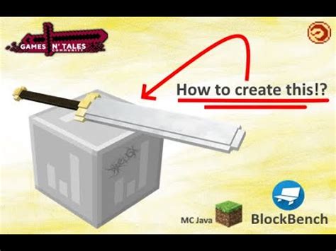 how to make a 3d sword in blockbench