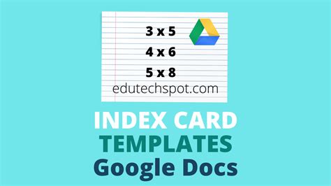 how to make a 3x5 notecard on google docs