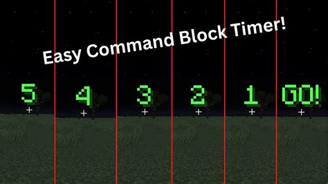 how to make a 5 minute timer in minecraft with command blocks