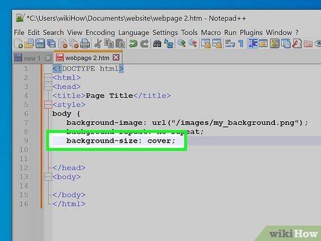 How To Make A Background Image Take Up The Whole Page In Html