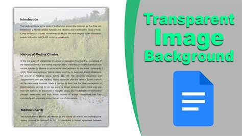 How To Make A Background Transparent In Google Docs