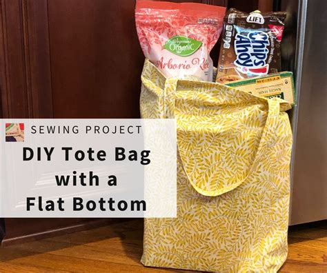 How To Make A Bag With A Flat Bottom