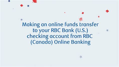 how to make a bank transfer rbc