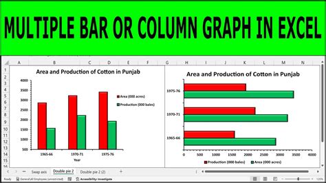 how to make a bar chart in excel with two column of data