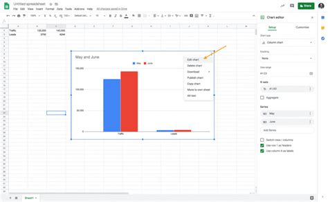 how to make a bar graph on google sheets with data