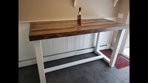 How To Make A Bar Height Table