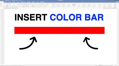 How To Make A Bar In Word