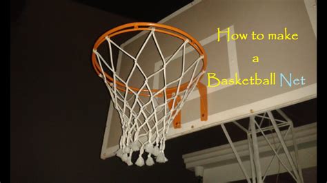 how to make a basketball net out of string