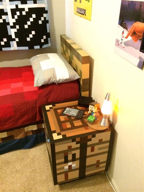 How To Make A Bedside Table On Minecraft