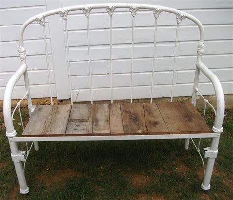 How To Make A Bench From An Iron Bed Frame