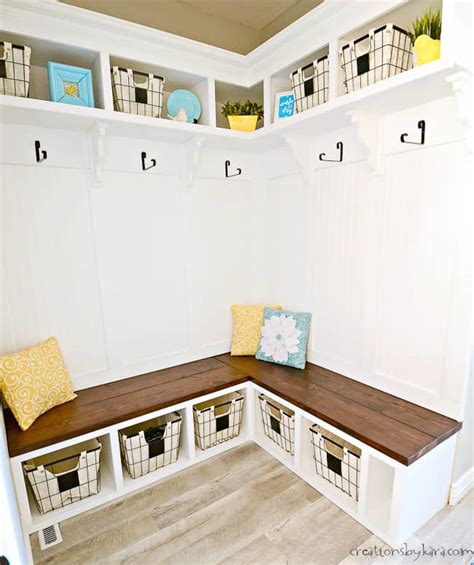How To Make A Bench With Cubbies