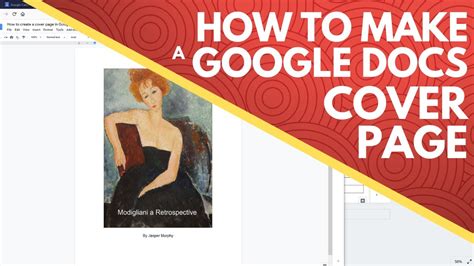 how to make a book cover on docs