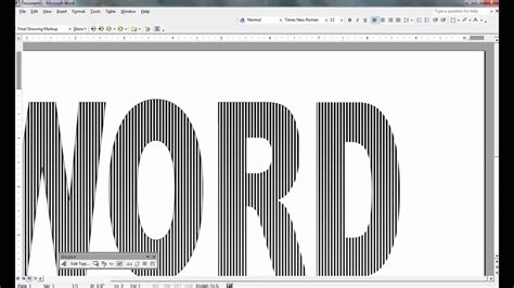 how to make a book folding pattern in word