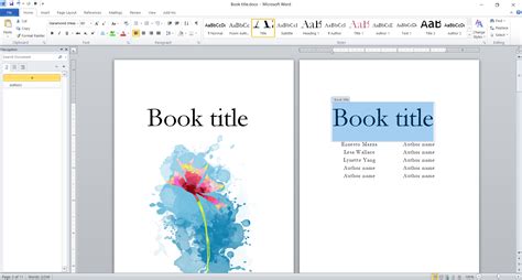how to make a booklet in ms word