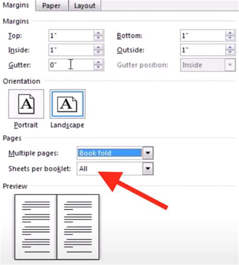 how to make a booklet using ms word