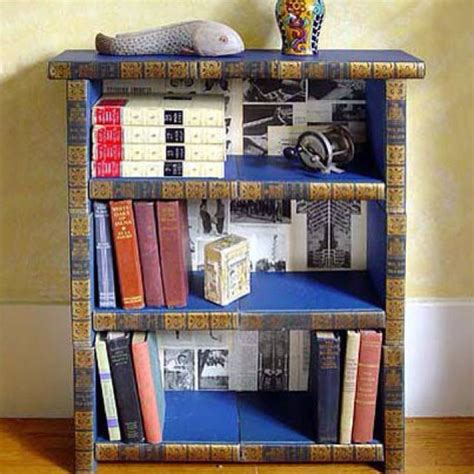 How To Make A Bookshelf Out Of Encyclopedias