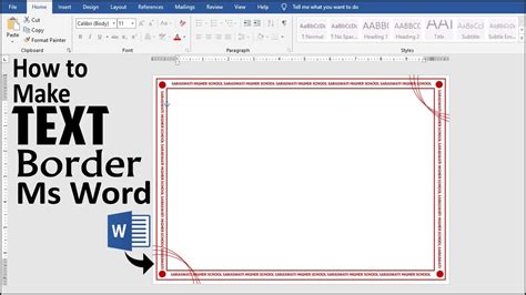 How To Make A Border For Text In Word
