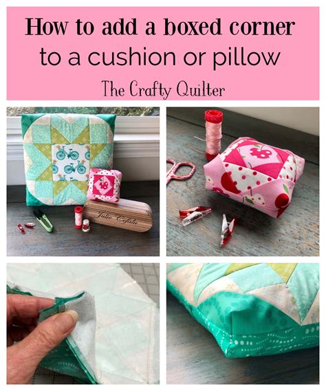 How To Make A Box Corner Cushion