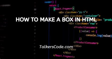 How To Make A Box In A Box Html