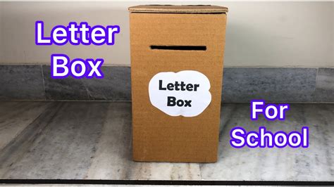 how to make a box letter a
