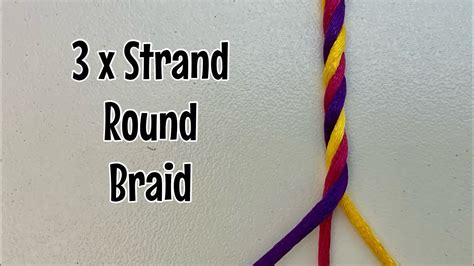 how to make a braid with 3 strands