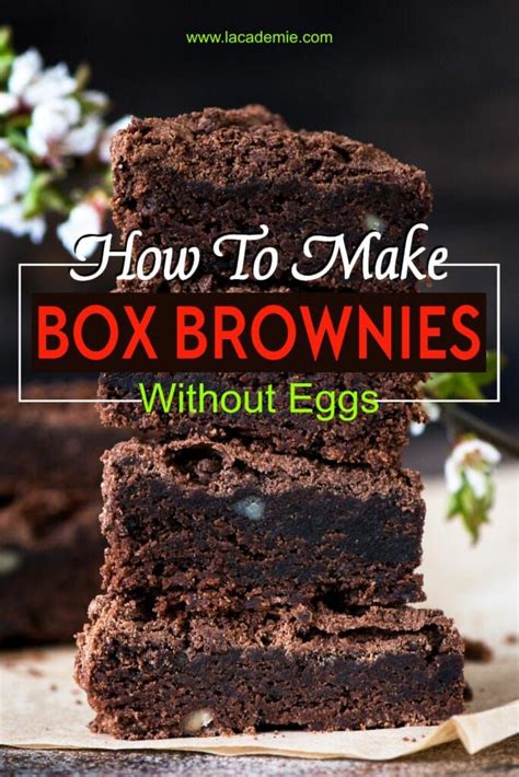 how to make a brownie mix box without eggs