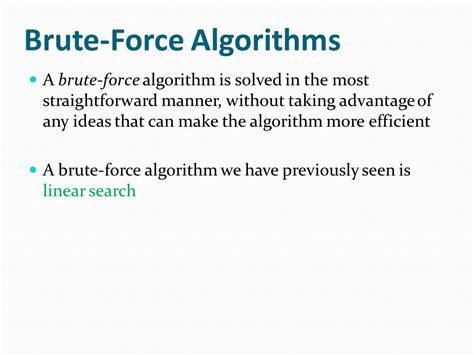 how to make a brute force algorithm more efficient