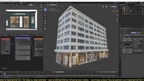 how to make a building in blender