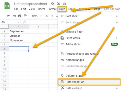 how to make a bulleted list in google sheets cell